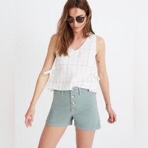 Madewell Emmett Shorts in Rainbow Flecks: Button-Front Edition